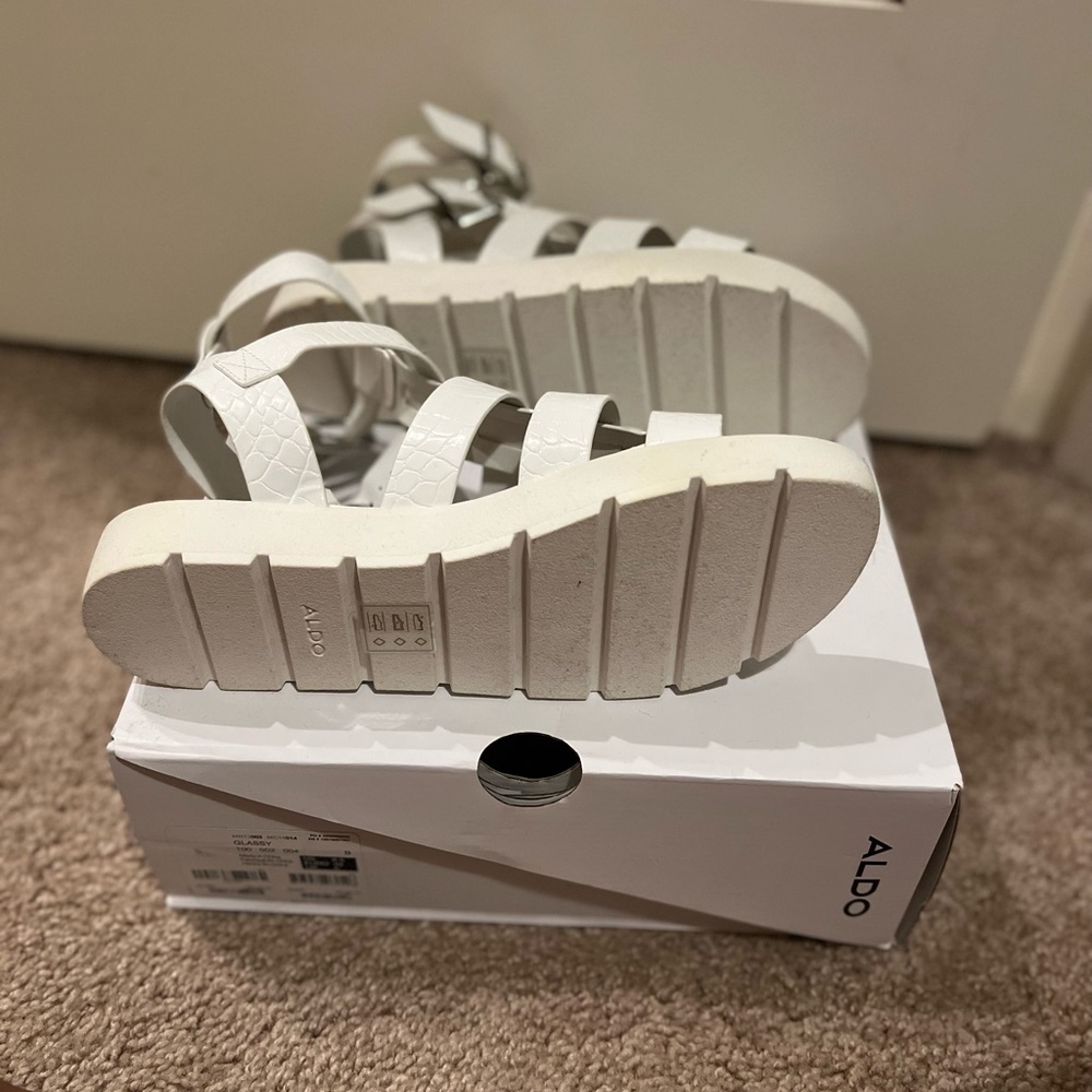 Aldo gladiator sandals. Never worn brand new with box.